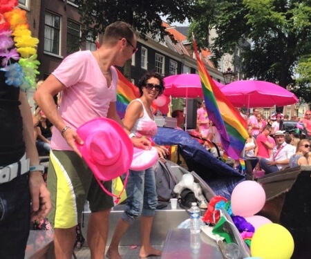 Boat hire Gay Pride Amsterdam