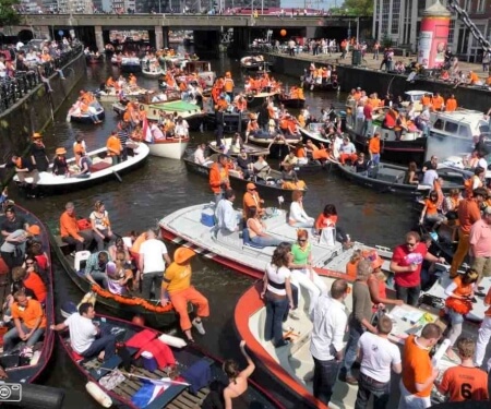 Kingsday boat rental Amsterdam