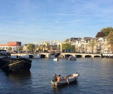 Amstel river Amsterdam
