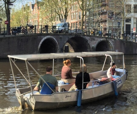 Private canal boat rental Amsterdam