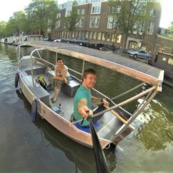 Rent a boat with roof Amsterdam