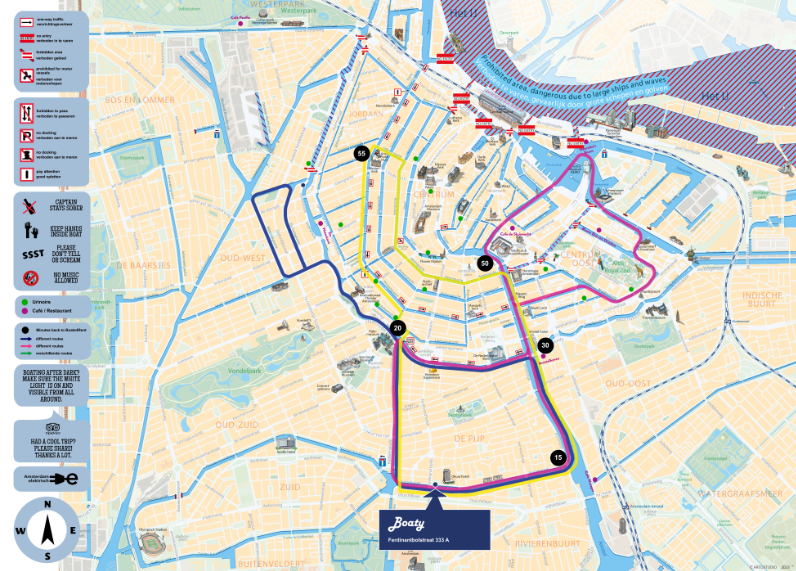 amsterdam canal tour map